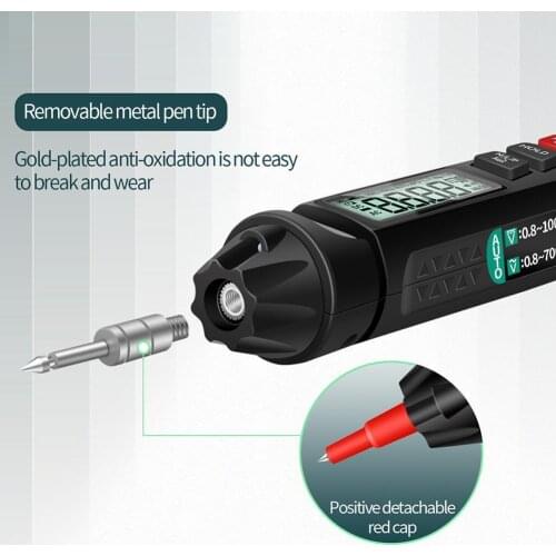 Aneng A3007 LCD Digital Multimeter Pen Type Intelligent / Tools Diode Voltage AC 6000 DC Tester Resistance Counts Non Conta O5T5