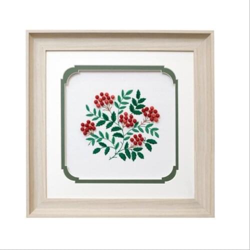 Flower Shop Plant Series European embroidery kit simple three-dimensional embroidery Ribbon kit embroidery needlework