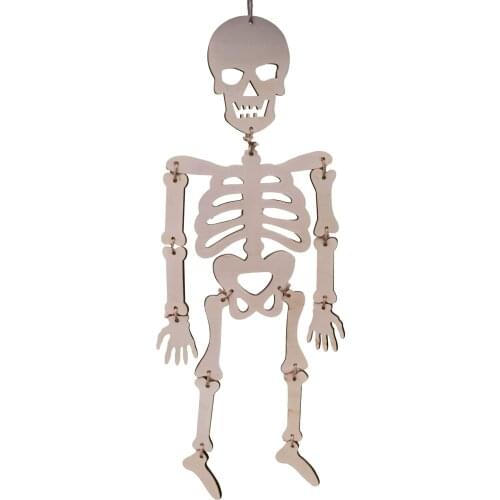 Simulation Humans Skeleton Ornament Durable Skull Skeleton Body Model Haunted House Tricky Props Halloween Party Astounding