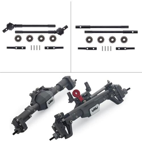 SCX10 II Metal CNC Aluminum Alloy Portal Axle Bearing Gear Set Internal Drive Shaft Hardened Steel Spare Upgrade Accessories