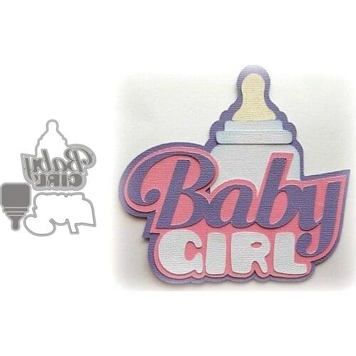 Metal Cutting Dies Baby Bottle Stencils For DIY Scrapbooking Decorative Embossing Handcraft Die Cutting Template