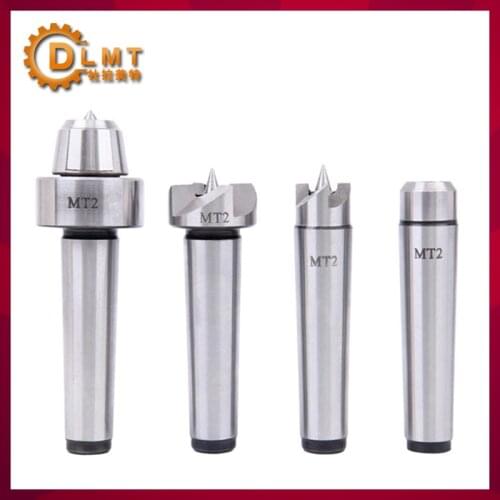 4Pcs/Set MT1 MT2 Wood Lathe Center Set Wooden Case For Metalworking Drive Spur Cup MT1 Arbor Wood Wood Lathe Live Center