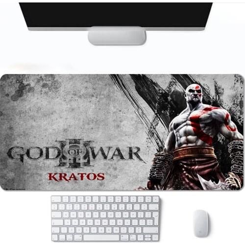 Desk Pad Large Mouse Gamer Accessories Hot Gaming God Of War Keyboard Anime Kawaii Mausepad Pads Computer PC Cabinet Mat Gamers