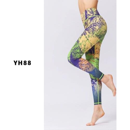 New Yoga Pants for Woman Print Dance Tights Sports Fitness Yoga Wear Women Fashion Sexy Leggings Workout Yoga Running Tight Pant