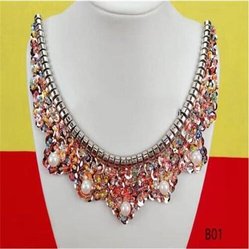 New Bohemian Ethnic Style Beaded Fake Collar Clothing Accessories Ornaments Pendants Korean Fake Collar Women Detachable Collars