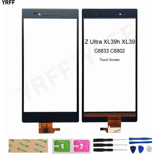 Front Outer Glass Touch Panel Sensor For Sony Xperia Z Ultra XL39h XL39 C6802 C6806 C6833 C6843 Touch Screen Digitizer