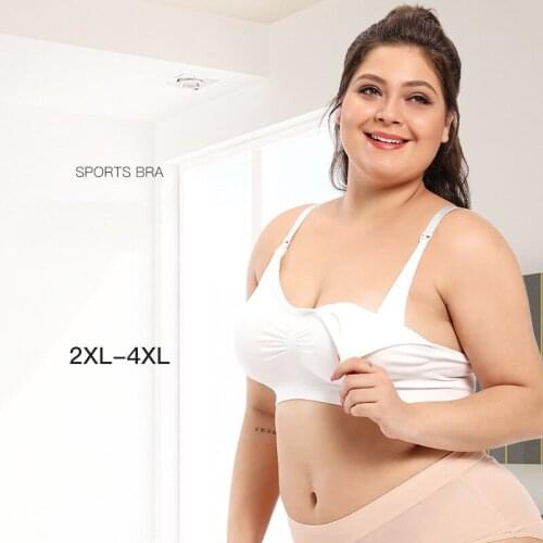 Plus Size Bra Seamless Bra with Pads Big Size 3XL 4XL Push Up Bralette Bras for Women Vest Wireless Active Brassiere Bra