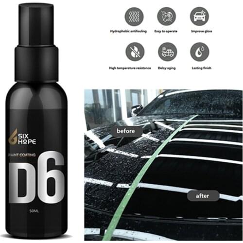 9H Automotive Ceramic Coating Liquid 50ml Automotive Plating Crystallization Coating D6-50ml Paint Maintenance