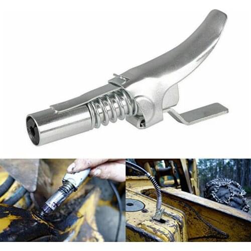 Locking Clamp Type High Pressure Grease Nozzle Double Handle Grease Gun Flat Self-locking Non-leakage Grease Nipple
