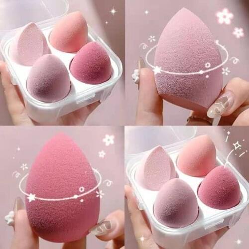 4PCS/SET Beauty Makeup Egg Face Foundation Sponge Powder Concealer Blender Cosmetic Makeup Sponge Cosmetic puff Makeup Tools