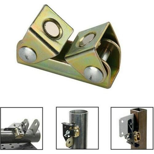 Welding Clamp V Type Magnetic Welding Holder Welding Fixture Stainless Steel Adjustable V-Pads DIY Repair Tool for Cabinet