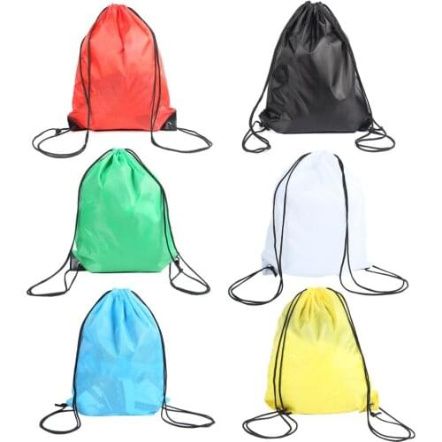 Outdoor Waterproof Backpacks Repeated Cleaning of Polyester Fabric Drawstring Rucksack Travel Climbing Hiking Knapsack
