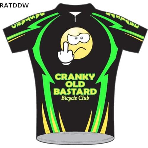 Cranky Old Bastard Cycling Jersey Bicycle Bike Short Sleeve Bike Bicycle Clothing Sportswear Quick-Dry Roupa Ciclismo Bike Wear