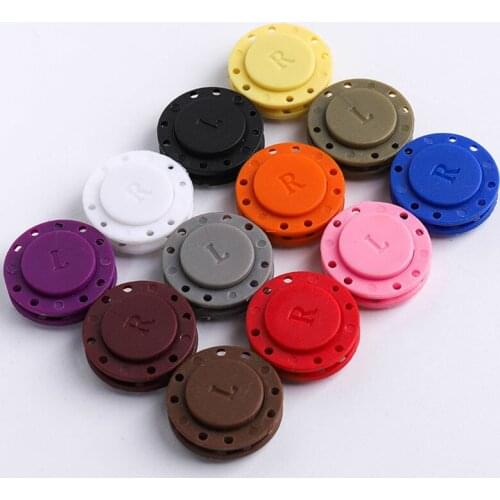 1Set Magnetic Buttons Plastic Magnetic Bag Fasteners Snap Buttons Sew On Coat Bag Fasteners DIY Sewing Supplies 21mm 25mm Round
