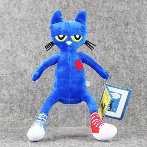 1pcs 35cm Pete The Cat Plush Toys Kids Soft Stuffed Animal Doll Gift for children