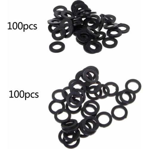 100pcs Flat Rubber Seal O-Ring Hose Gasket Rubber Washer Lot for Faucet Grommet