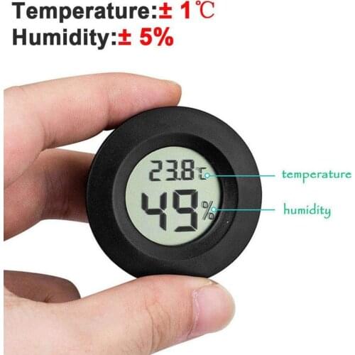 2In1 Thermometer Hygrometer Mini LCD Digital Temperature Humidity Meter Detector Thermograph Indoor Room Instrument Dropshipping