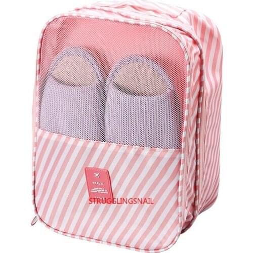 3 Floor Shoe Bags Waterproof Dust-proof Drawstring Bag Portable Travel Shoe Storage Bags Pouch Organizer with Transparent Window