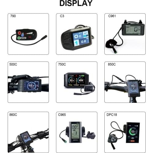 Colorful LCD Display for Bafang BBS and ENA Series Motors 790/850C/860C/C961/C965/500C/C3/DPC18/750C