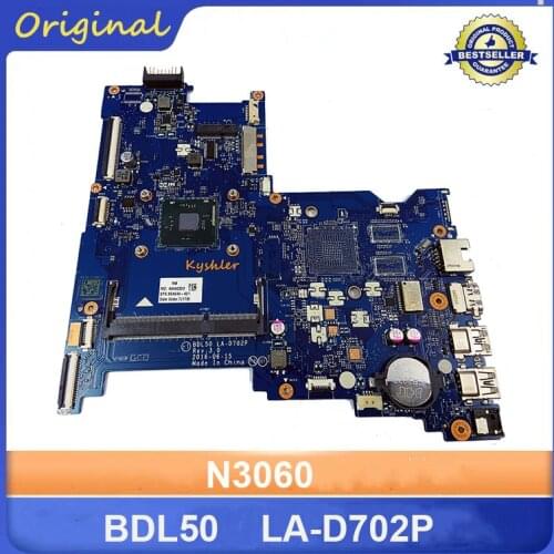 854944-601 Mainboard For HP 250 G5 15-AY Laptop Motherboard SR2KN N3060 BDL50 LA-D702P 854944-001 854944-501 Working Perfectly