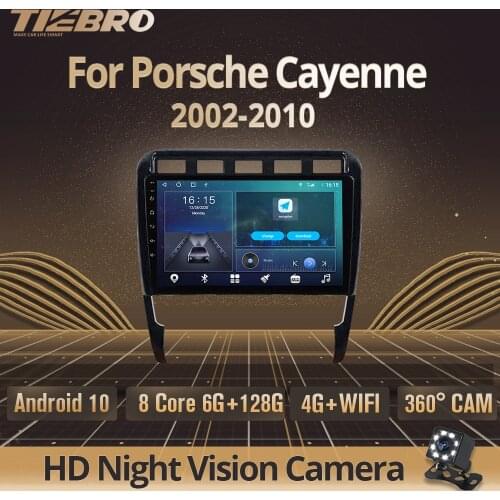 2DIN Android10.0 Car Radio For Porsche Cayenne 2002-2010 GPS Navigation Stereo Receiver Auto Radio DSP Car Video NO 2DIN DVD IGO