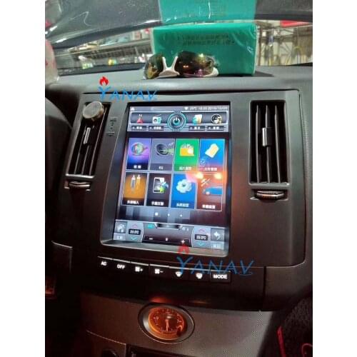 Tesla style Android Car stereo auto car radio For-Infiniti FX35 2003-2007 Car multimedia player vertical screen video DVD player