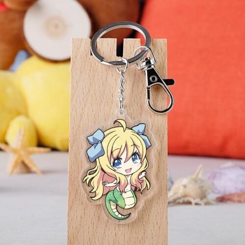 Comics Girls Fashion Anime Acrylic Key Chains Cartoon Keyring Keychain Pendant Toys Keyholder Unisex Birthday Gifts NEW
