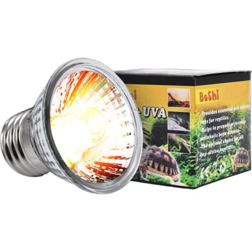 New Uva Uvb Reptile Tortoise Heating Lamp Full Spectrum Sunlamps Basking Pet Low-intensity 25W ~ 100W 220V E27