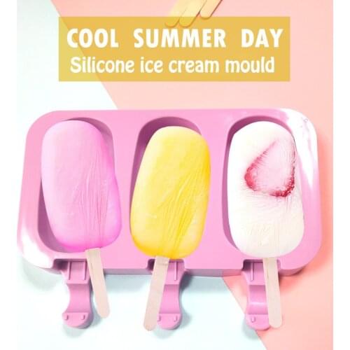 Ice Cream Mold Popsicle Molds DIY Homemade Cartoon Ice Cream Popsicle Ice Maker Mould For Home Kitchen DIY Food