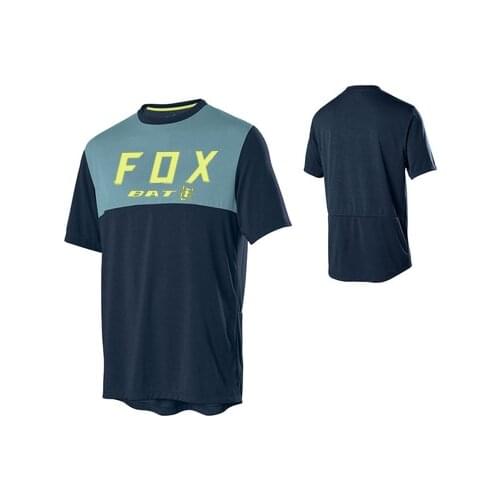 BATFOX 2021 Enduro Downhill Mountain Bike Jerseys MX Motocross BMX Racing Jersey DH Short Sleeve Cycling Clothes MTB T-shirt TOP