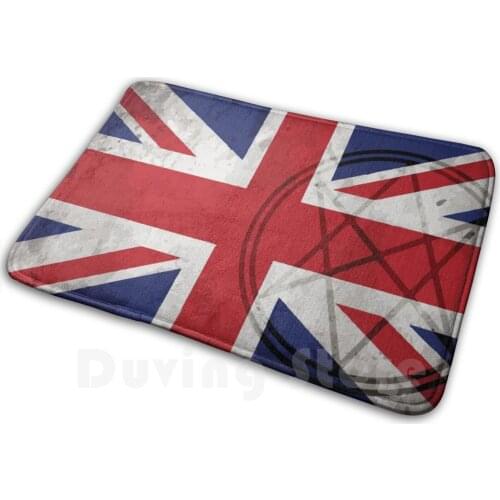 British Men Of Letters - Degraded Carpet Mat Rug Cushion Soft Non - Slip Supernatural British Men Of Letters Bmol Union Jack