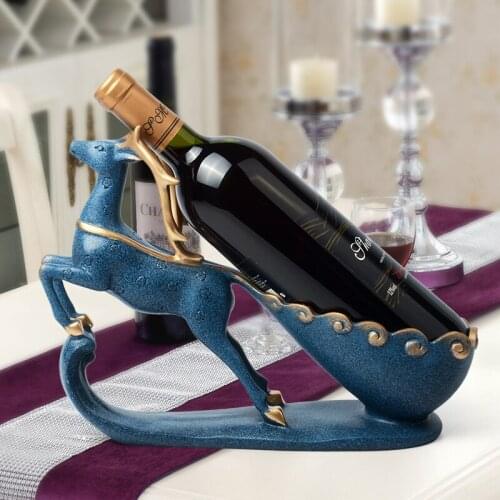 Creative red wine rack decoration modern living room TV cabinet wine cabinet decoration restaurant bar wine set home decor