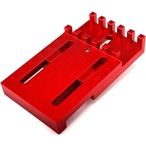 Woodworking Mini Gap Gauge Depth Measuring Ruler Aluminum Alloy Depth Measuring Sawtooth Ruler Measuring Tools Marking Gauge