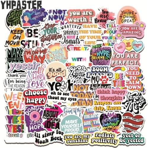 10/30/50Pcs Cartoon Interesting Buzzword Stickers For Laptop Luggage Motorcycle Phone Skateboard Toys Car Anime Pegatinas