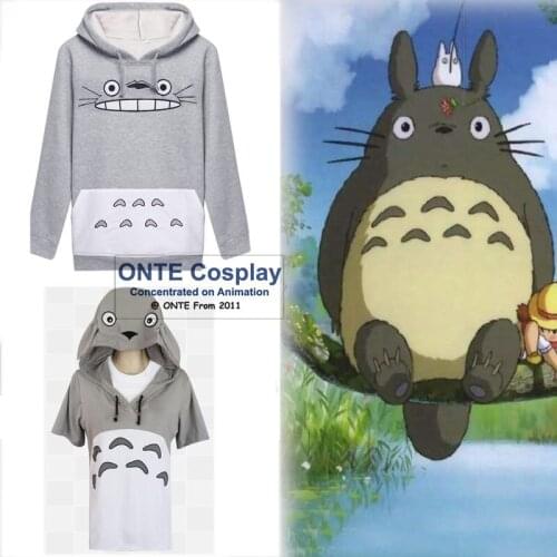 Hot Japan Hayao Miyazaki Anime Toronto Cosplay Costume Unisex Hoodies Fashion Spring / Winter Sweatshirts Fashion Coat
