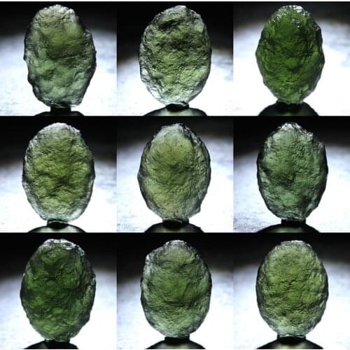 Natural Moldavite Czech Meteorite Impact Glass Beads Rough Stone Crystal Energy Stone