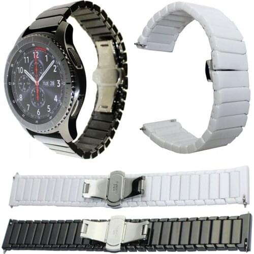 20/22mm Quick Release Ceramic Watch Band For Samsung Galaxy Watch 42mm 46mm Strap For Gear S3 S2 Classic Frontier Band Bracelet