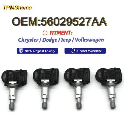 TPMS Sensor 56029527AA TirePressureMonitoringSystem 433MHz For Chrysler Dodge Jeep Volkswagen 68001698AA 68001698AB 68078768AA