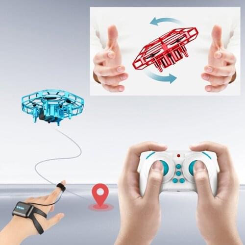 Outdoor Toy Mini UFO Toy Infrared Sensing Controller Flying Aircraft Quadaxles Childrens Holiday Gift Christmas Gift Drone Toys