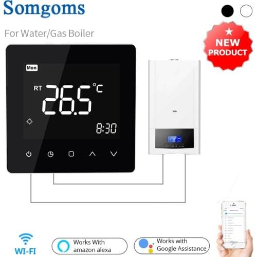 Tuya WiFi Smart Thermostat Temperature Remote Controller for Water/Gas Boiler Works with Google Home, Alexa