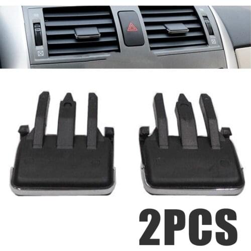Air-conditioning Installation 1Pair Slice Air Conditioning Leaf Adjust Clips Car Air Vent Louvre Blade for Toyota Corolla