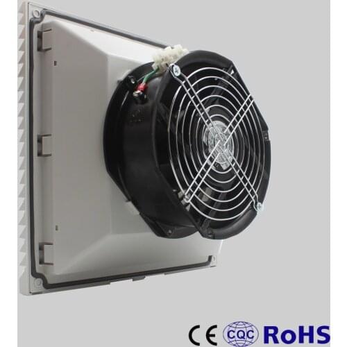 255x255x117mm Plastic cabinet ventilation Filter 230v with 171*150*51mm Axial Fan dual ball bearing for exhausting FK6625.230