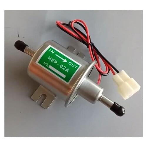 High Quality Low Pressure Universal Diesel Petrol Gasoline Electric Fuel Pump HEP-02A 12V 24V For Car Motorcycle