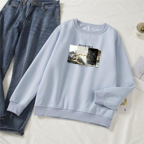 Funny Oversized Sweatshirt with Print Hoodies Sweatshirts Kpop Fashion Streetwear Jacket Vintage Cotton Jacket Clothes for Girls