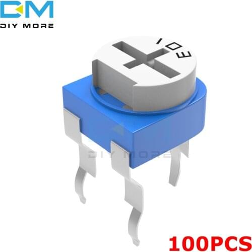 100PCS 100R 200R 500R 1K 2K 2.2K 3K 5K 10K 20K 50K 100K 500K 1M Ohm Variable Resistor RM-065 RM065 Trimpot Trimmer Potentiometer