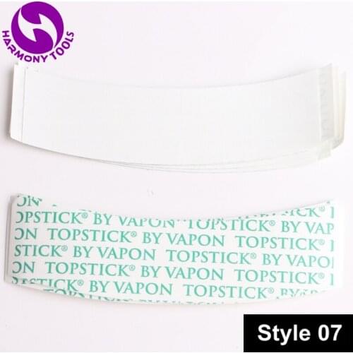 36pcs 0.75"x3" BY VAPON TOPSTICK A Contour White-Liner Pre-cut Super Hair Tape Tabs Base Tape Stickers Pieces