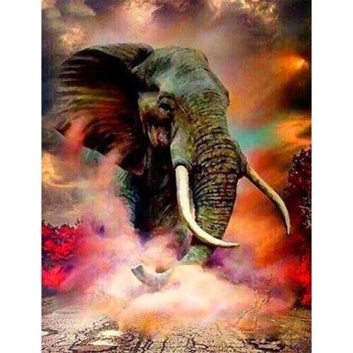 5D Diy Diamond Painting "Animal elephant"3D Diamond Mosaic Full Square/round Rhinestone Diamond Embroidery home decoration TY878