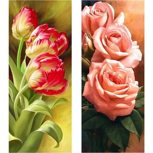 New 2020 5d diy full square / round flower diamond painting diamond inlaid diamond cross stitch mosaic home decoration