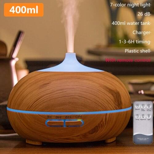 Aroma Essential Oil Diffuser Mini Air 400ml Remote Control xaomi Humidifier Ultrasonic Mist Aromatherapy Air Purifier LED Night