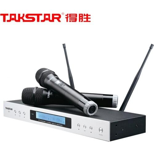 Takstar G3 Smart UHF Wireless Microphone System Dual handheld use For KTV, home entertainment, small party, outdoor performance